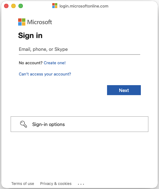 Connect to OneDrive