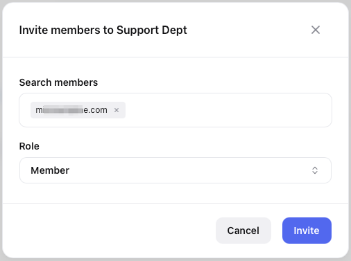 Adding Members to a Team